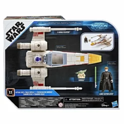 Star Wars Mission Fleet Boxed X-Wing Fighter With Luke Skywalker & Grogu