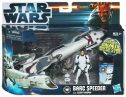 2012 Movie Deluxe Boxed BARC Speeder Bike With Clone Trooper