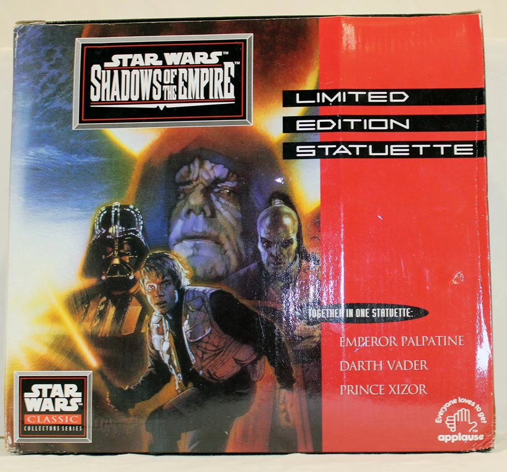 Star Wars POTF2 Applause Shadows Of The Empire Statuette Emperor, Darth Vader And Prince Xizor MIB 2 Star Wars POTF2 Applause Shadows Of The Empire Statuette Emperor, Darth Vader And Prince Xizor MIB - Image 2