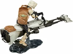 Star Wars The Black Series 6" Boxed Speeder Bike Scout Trooper & The Child Action Figure
