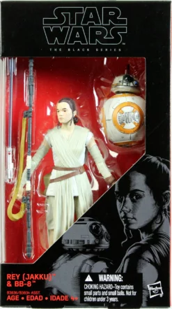Black Series Force Awakens 6" Boxed Rey (Jakku) & BB-8