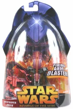 Revenge Of The Sith Carded Destroyer Droid (Firing Arm-Blaster)
