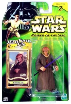 POTJ 3 3/4" Carded Saessee Tiin (Jedi Master) C-8/9