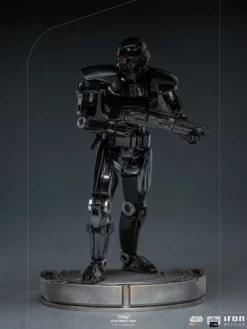 Star Wars Sideshow The Mandalorian Dark Trooper 1:10 Art Scale Statue By Iron Studios -Brian's Toys Shop darktrooper4