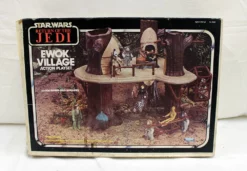Vintage Star Wars Playsets Boxed Ewok Village MIB C6 (Accessories In Sealed Baggies, Missing Fire Decal)