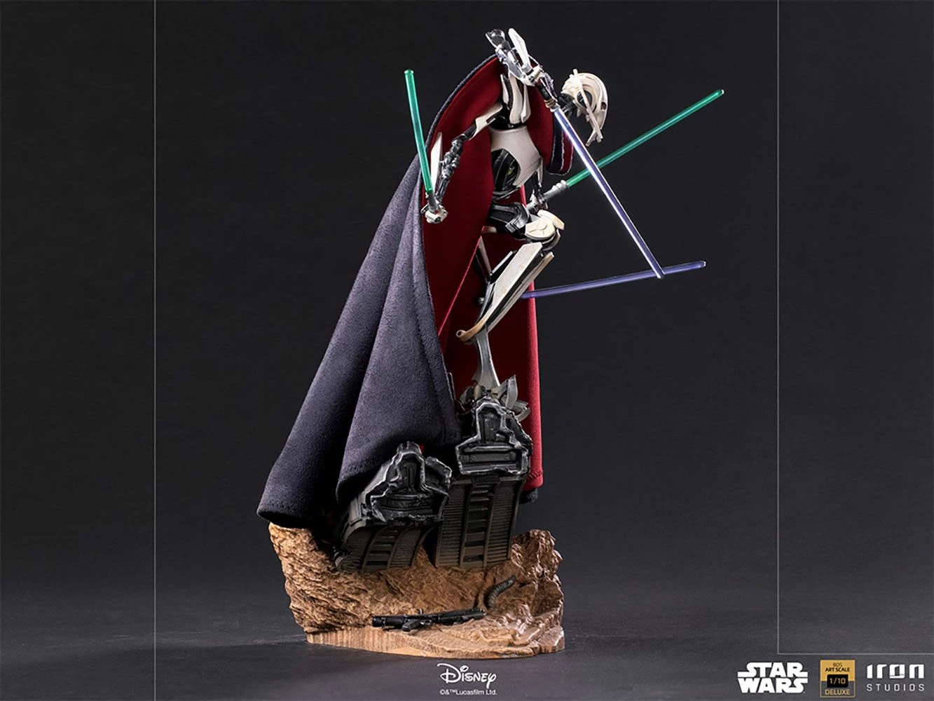 Star Wars Sideshow General Grievous Deluxe 1:10 BDS Art Scale Statue By Iron Studios 6 Star Wars Sideshow General Grievous Deluxe 1:10 BDS Art Scale Statue By Iron Studios - Image 6
