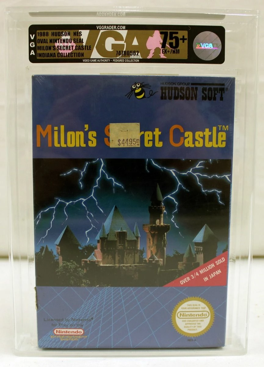 NES Milon's Secret Castle (Sealed) VGA 75+ 1 NES Milon's Secret Castle (Sealed) VGA 75+