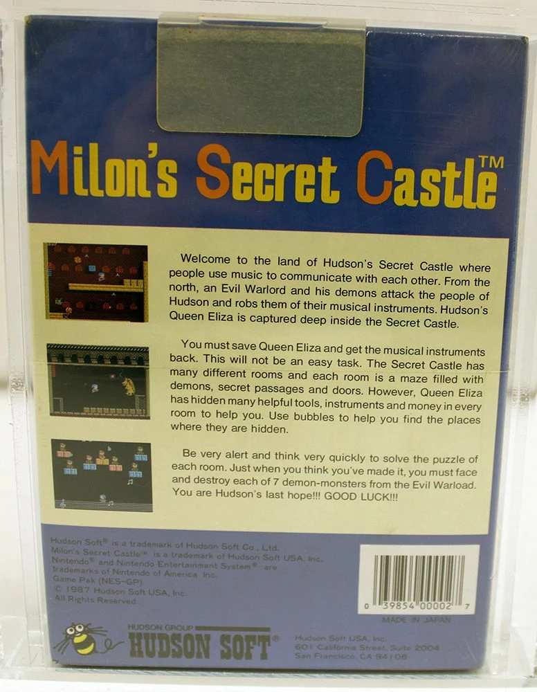NES Milon's Secret Castle (Sealed) VGA 75+ 3 NES Milon's Secret Castle (Sealed) VGA 75+ - Image 3