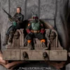 Star Wars Sideshow Iron Studios Boba Fett & Fennec Shand On Throne Deluxe 1:10 Scale Statue