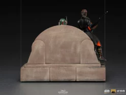 Star Wars Sideshow Iron Studios Boba Fett & Fennec Shand On Throne Deluxe 1:10 Scale Statue -Brian's Toys Shop stand3