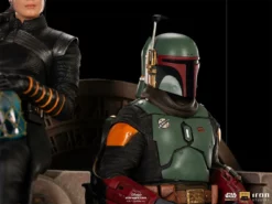 Star Wars Sideshow Iron Studios Boba Fett & Fennec Shand On Throne Deluxe 1:10 Scale Statue -Brian's Toys Shop stand6