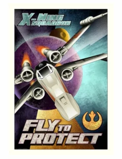Licensed Artwork "Fly To Protect" - Giclee On Canvas Small (by Mike Kungl)